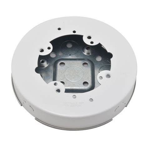 flat round junction box|shallow outdoor round electrical box.